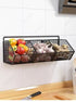 Kitchen Storage Shelf Wall Mounted Bathroom Organizer Basket No Drill Adhesive Mount Rack for Vegetable Fruit Drain Baskets