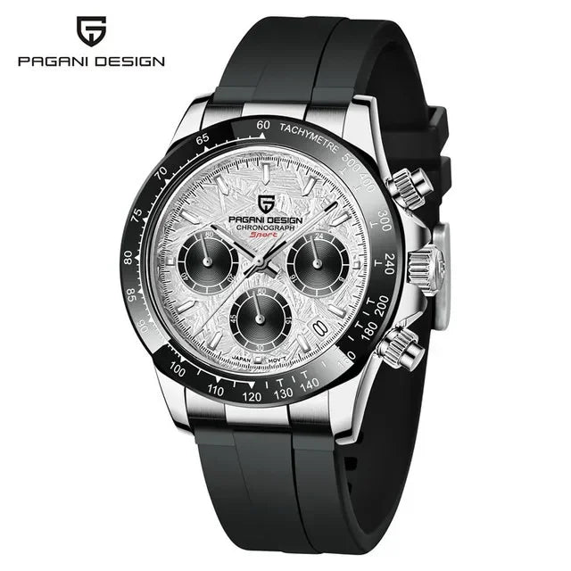 40mm New V2 PAGANI DESIGN Men's Quartz Watches Sapphire Retro Chronograph Stainless Steel Waterproof Watch Men Relogio Masculino - Evallys.com
