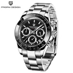 40mm New V2 PAGANI DESIGN Men's Quartz Watches Sapphire Retro Chronograph Stainless Steel Waterproof Watch Men Relogio Masculino - Evallys.com