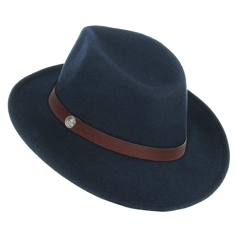 GEMVIE Western Fedora Cowboy Hat – Unisex Wide Brim Sombrero - Evallys.com