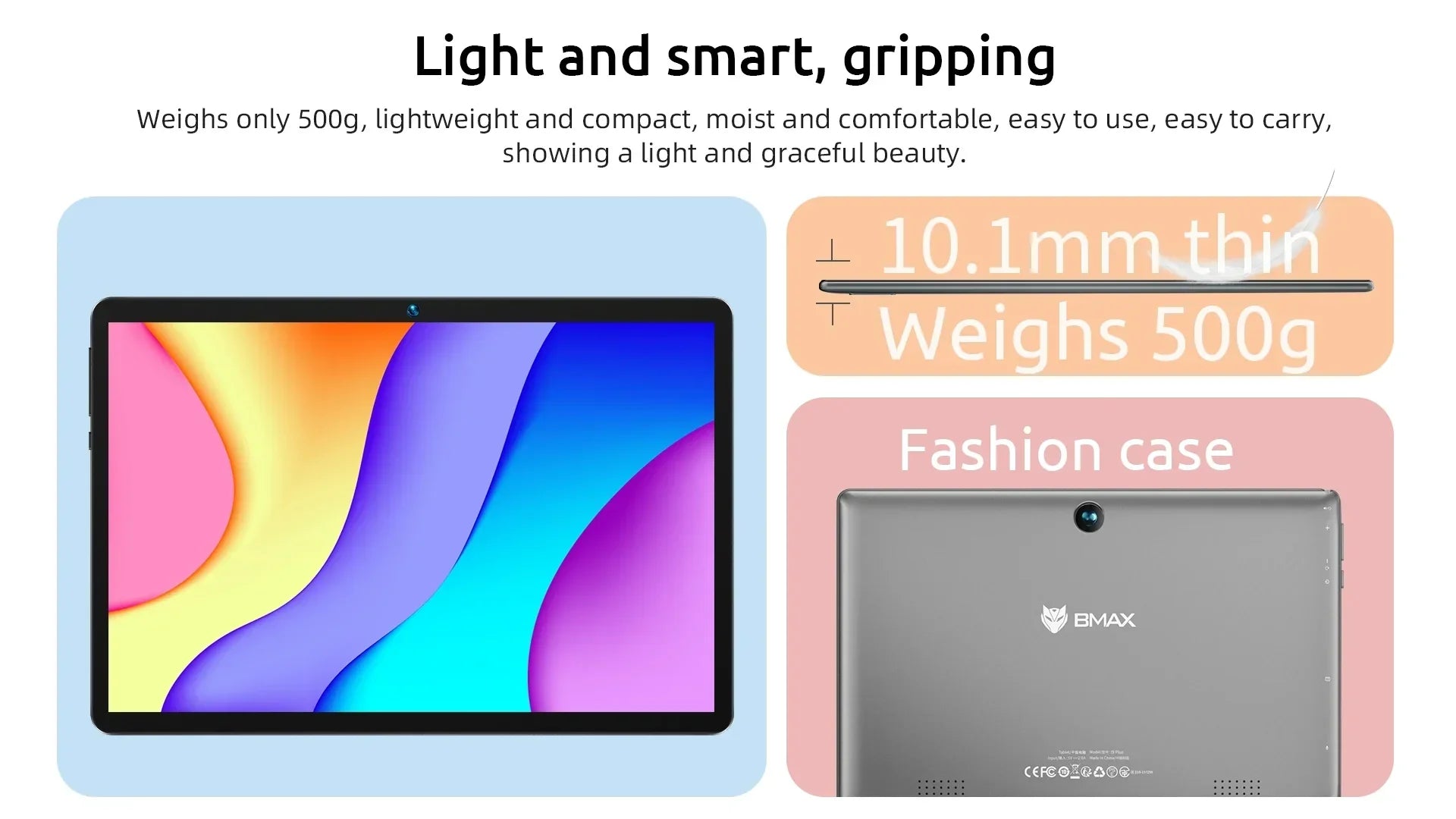 BMAX Android 14 MaxPad I9 PLUS 10.1 inch 1280*800 IPS HD Touchscreen 12GB(4GB RAM+8GB Expansion) 64GB ROM Rockchip RK3562 Tablet - Evallys.com