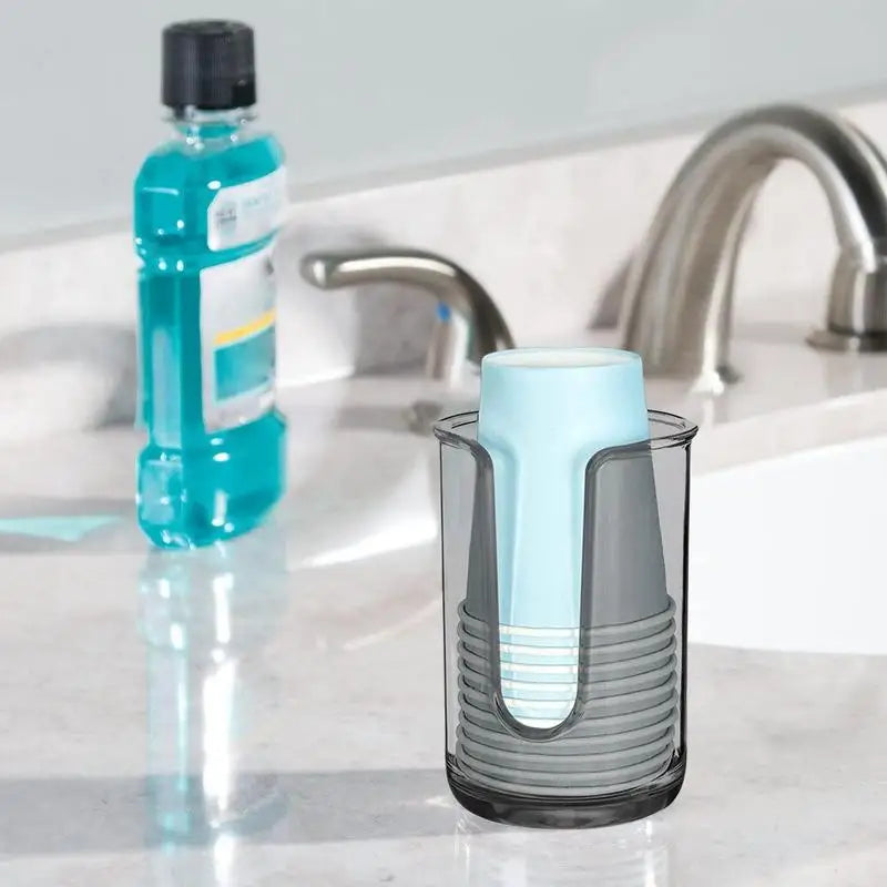 Bathroom Cup Dispenser Holder For Disposable Paper Cup,Mouthwash Cups Holder For Bathroom Guest Room Counter