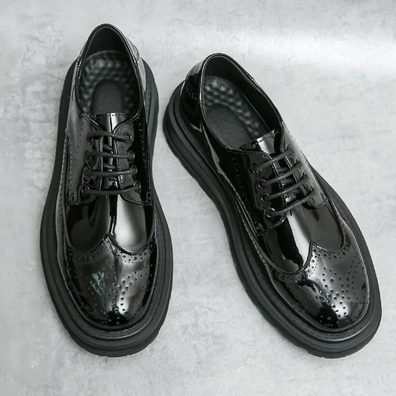 Green Patent Leather Oxford Shoes – Men’s Formal Business Dress Shoes - Evallys.com