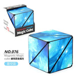 Variety Geometric Changeable Magnetic Magic Cube Anti Stress 3D Hand Flip Puzzle Cube Kids Stress Reliever Fidget Toy - Evallys.com
