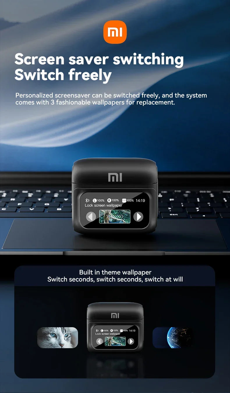 Xiaomi ANC Wireless Earbuds Bluetooth Earphone Touch Screen airpods Control Active Noise Reduction In Ear Headphone Bulit in Mic - Evallys.com