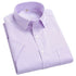 2022 Plus Size 8xL 7XL 6XL Men's Business Short Sleeve Fomal Shirts Man Striped Summer Work Dress Shirt Soft White - Evallys.com