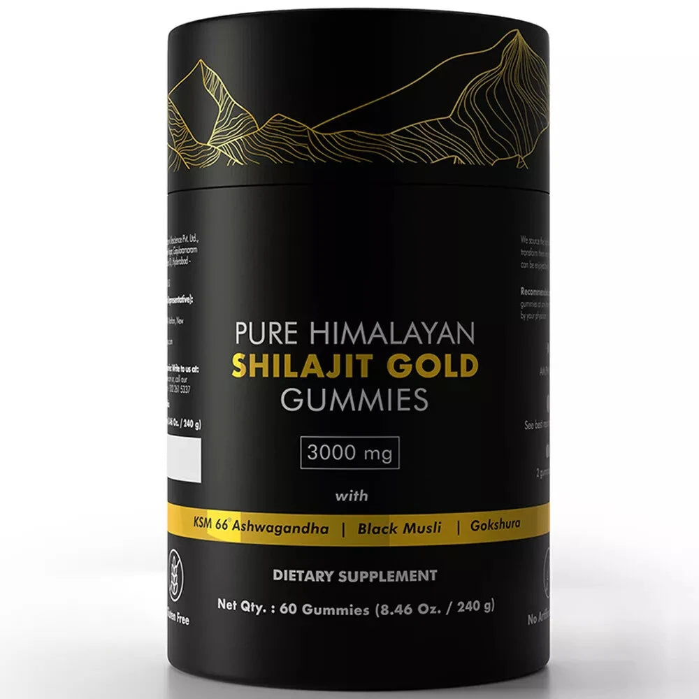 Himalayan Shilajit Gummies 3000mg with Ashwagandha & Gokshura