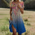 Ethnic Print O-Neck Midi Dress – Summer Casual Beach Vacation Wear - Evallys.com