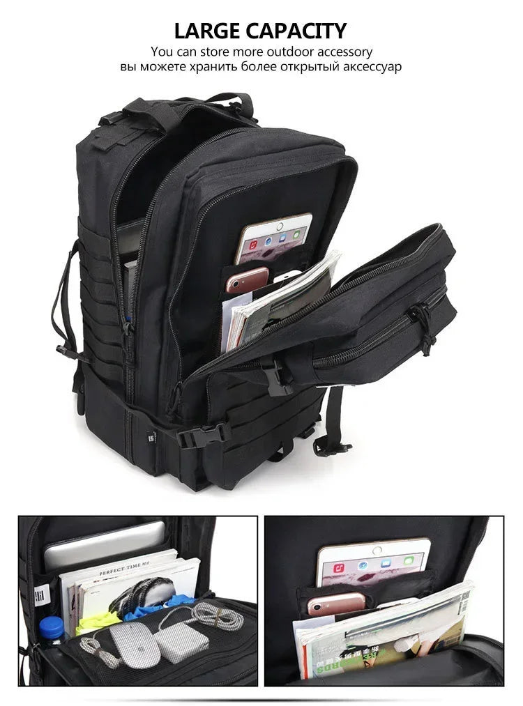 30/50L Tactical Backpack – Outdoor Hiking, Hunting & Survival Gear Bag - Evallys.com