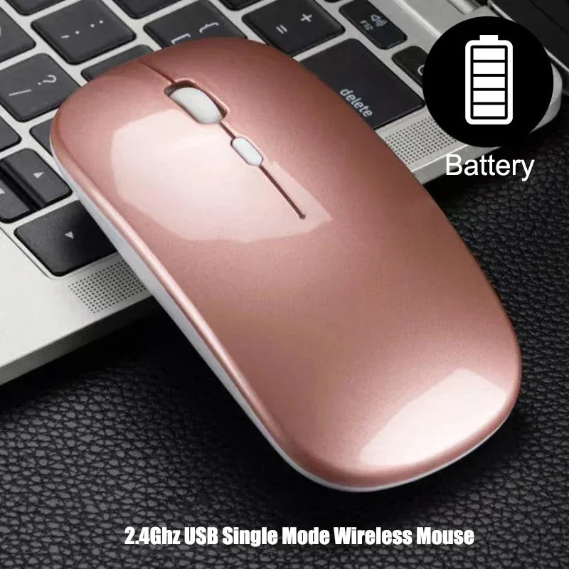 2.4Ghz Wireless Gaming Mouse Single Mode Battery Mouse With USB Receiver For PC Laptop Notebook Adjustable DPI Home&Office Mice - Evallys.com