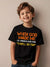 When God Made Me He Grinned and Said funny Sarcastic Saying Novelty Aesthetic Graphic Kid T-Shirt Casual Kid T Shirts Trending T - Evallys.com
