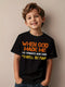 When God Made Me He Grinned and Said funny Sarcastic Saying Novelty Aesthetic Graphic Kid T-Shirt Casual Kid T Shirts Trending T - Evallys.com