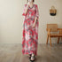Vintage Cotton Summer Maxi Dress – Harajuku Floral Beachwear - Evallys.com