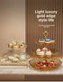 2/3 Tier Fruit Plate Stand Coffee Table Snack Tray Dried Fruit Dessert Plate Bar Counter Display Holder