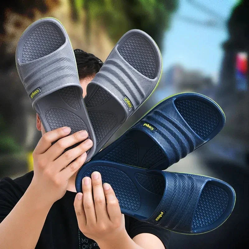 Men’s EVA Bathroom Slippers – Non-Slip, Soft Indoor Home Shoes - Evallys.com