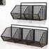 Kitchen Storage Shelf Wall Mounted Bathroom Organizer Basket No Drill Adhesive Mount Rack for Vegetable Fruit Drain Baskets