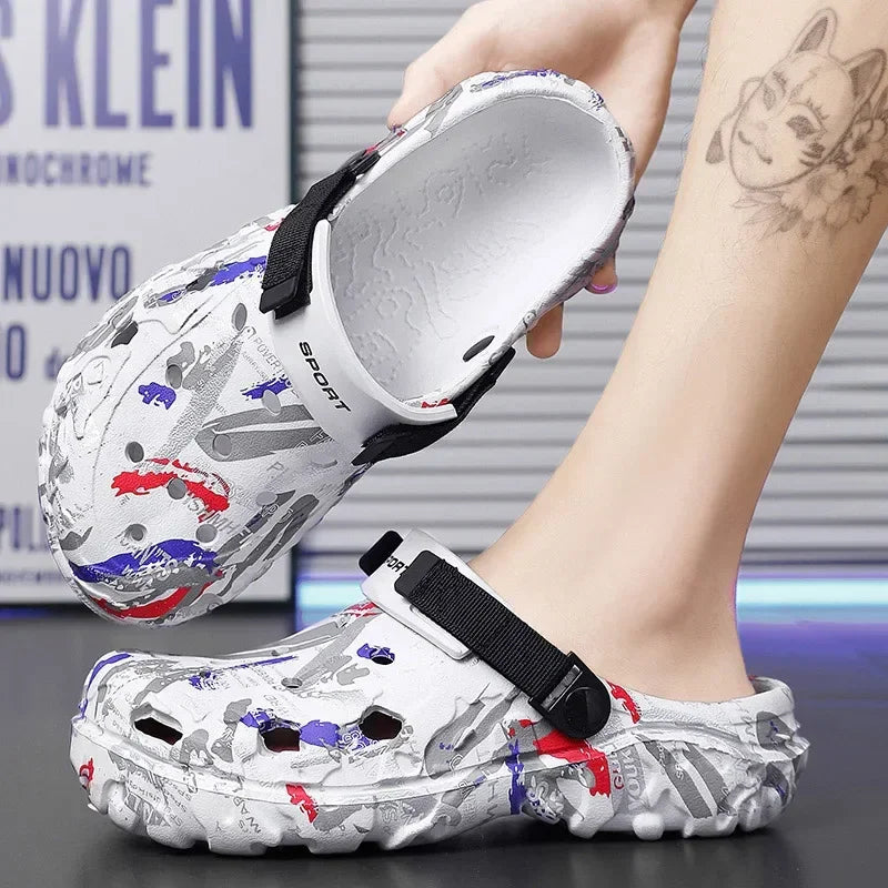 Men’s Plus Size Garden Clogs – Outdoor Beach Sandals & Water Shoes - Evallys.com