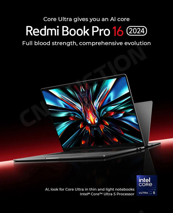 Xiaomi laptop RedmiBook Pro 16 2024 Core Ultra 5-125H/Ultra 7-155H ARC Graphics 32GB DDR5 1TB SSD 16-inch 3.1K 165hz Screen Pc - Evallys.com # #