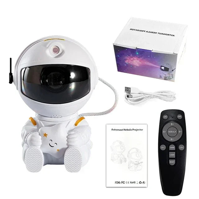 Star Projector Galaxy Night Light Astronaut Space Projector Starry Nebula Ceiling LED Lamp for Bedroom Home Decorative kids gift - Evallys.com