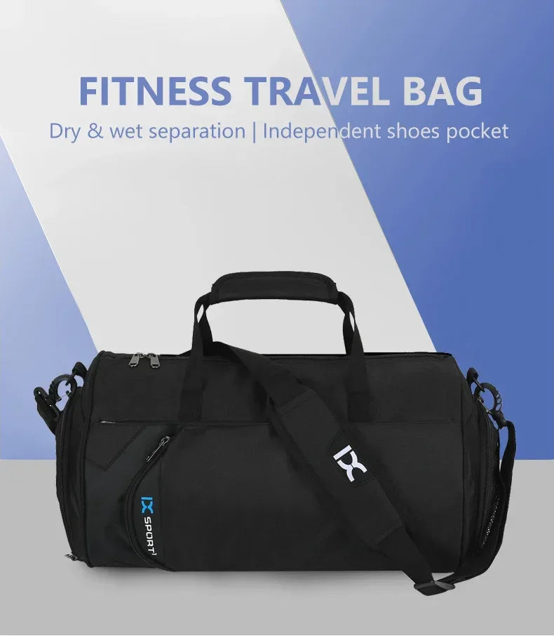 Men’s Travel Duffel Bag – Gym, Fitness, Wet/Dry, Shoe Compartment - Evallys.com