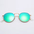 Fashion Sunglasses Men Women Eyeglasses Goggles Eyewear Shades Top Quality Round Metal Glass Lenses UV400 Sun Glasses - Evallys.com