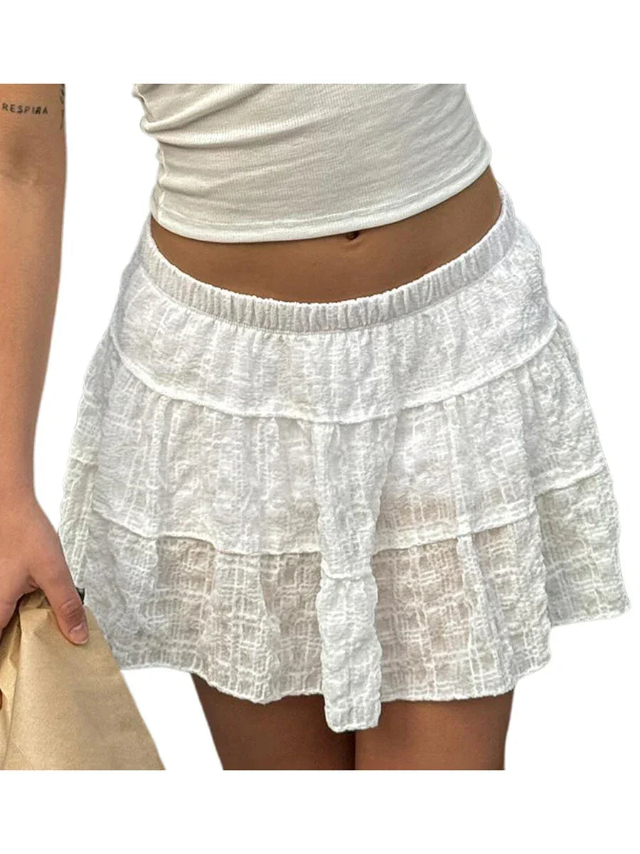 Women’s Floral A-Line Skirt with Built-in Shorts – Summer Beachwear - Evallys.com