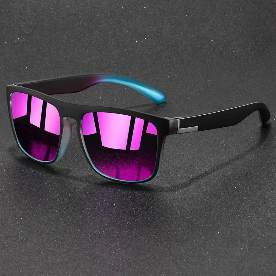 Fashion Vintage Square Sunglasses Men Women Fishing Driving Man Luxury Brand Designer Sun Glasses Retro Eyewear UV400 Gafas - Evallys.com