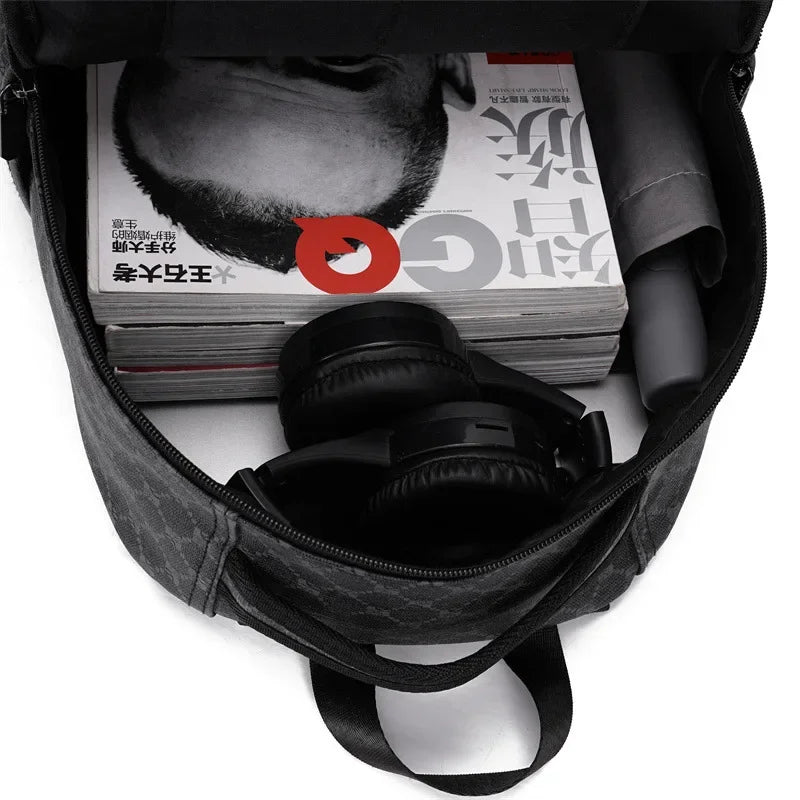 Shark Mouth Plaid Backpack – Large Laptop Bag for School & College - Evallys.com