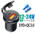 USB C Car Charger Socket DC Super Fast Charging QC3.0 & PD for 12V/24V Car Marine ATV type c port socket for Audi q5 a8 a1 a3 4 - Evallys.com