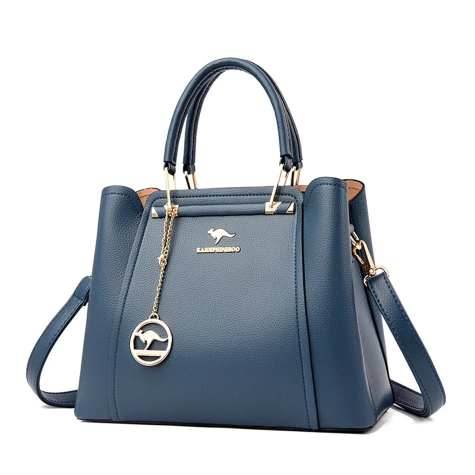 2024 Luxury Women Designer 3 Layers Shoulder Crossbody Sac Ladies Large Capacity Leather Handbags Shopper Brand Messenger Totes - Evallys.com