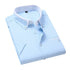 TFETTER Summer Business Shirt Men Short Sleeves Button Up Shirt Turn-down Collar Casual Shirts Mens Clothing Plus Size 5XL - Evallys.com