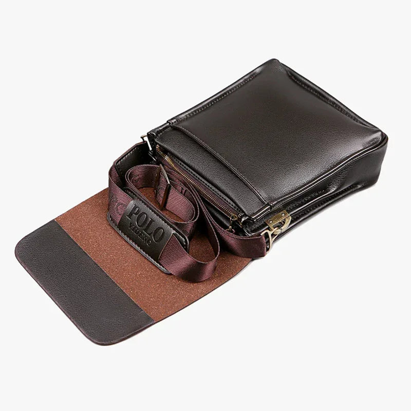 Men’s Business Shoulder Bag – Polo Vertical Satchel Crossbody Trend Bag - Evallys.com