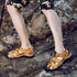 Men’s Genuine Leather Summer Sandals – Casual Outdoor Beach Shoes - Evallys.com