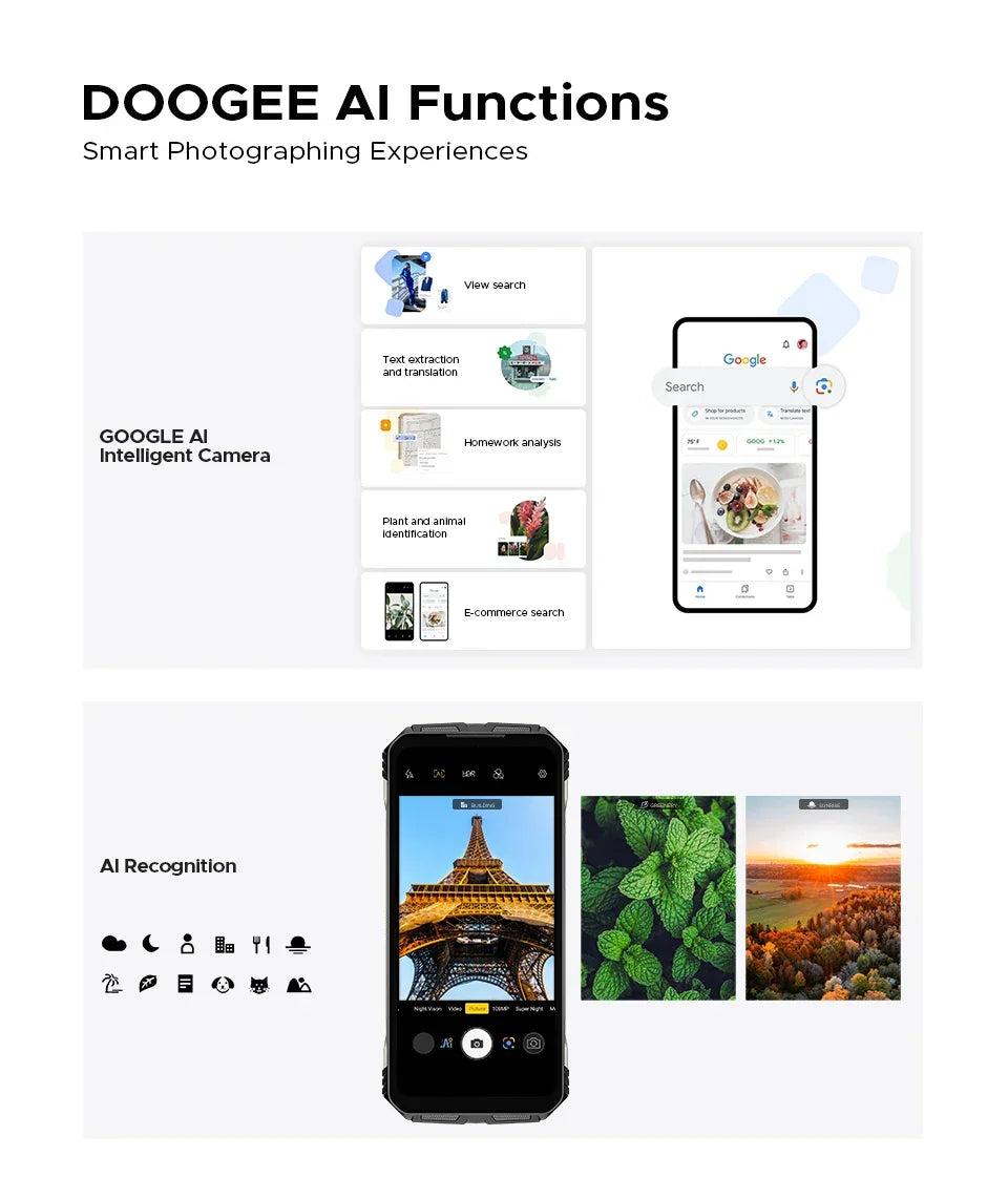 World Premiere DOOGEE V Max S 5G Rugged Phone Dual Camping Lights 22000mAh Battery 24GB(8+16) 256GB 108MP AI Camera Smartphone - Evallys.com