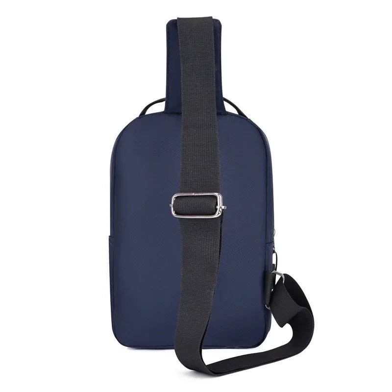 Chest Bag For Men New Large Capacity Shoulder Korean Version Travel Lightweight Nylon Crossbody Bag Backpack - Evallys.com