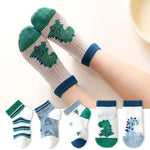 5 PAir Set Children Socks Summer Fishnet Boy Socks Spring Summer Thin Mesh Boat Socks Boys Girls Short Socks - Evallys.com