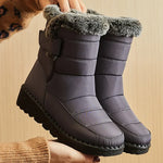Women's Boots 2024 Trend Winter Shoes For Woman Winter Boots Ankle Low Heels Botas Mujer Waterproof Snow Boots With Fur Shoes - Evallys.com