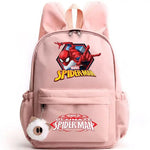 Spider-Man Backpack – Kids School Bag with Rabbit Ears & Travel Design - Evallys.com