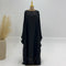 Luxury Satin Batwing Abaya Kaftan – 20 Colors Dubai Maxi Dress - Evallys.com