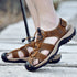 Men’s Genuine Leather Summer Sandals – Casual Outdoor Beach Shoes - Evallys.com