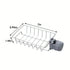 Faucet Sponge Holder for Kitchen Sink, Sponge Drain Rack, Stainless Steel Hanging Storage Rack, Soap Dish Brush Dishcloth