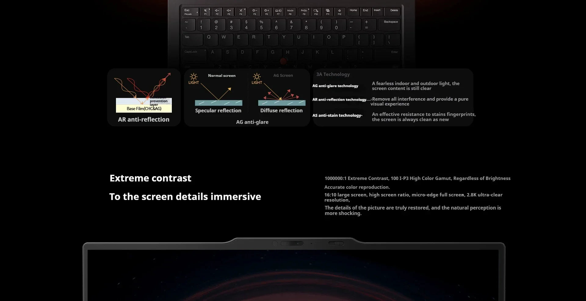 Lenovo ThinkPad X1 Carbon Aura Laptop Intel Core Ultra 7 258V 32G/2TB SSD Intel Arc Xe2 14-inch 2.8K 120Hz screen Notebook PC - Evallys.com