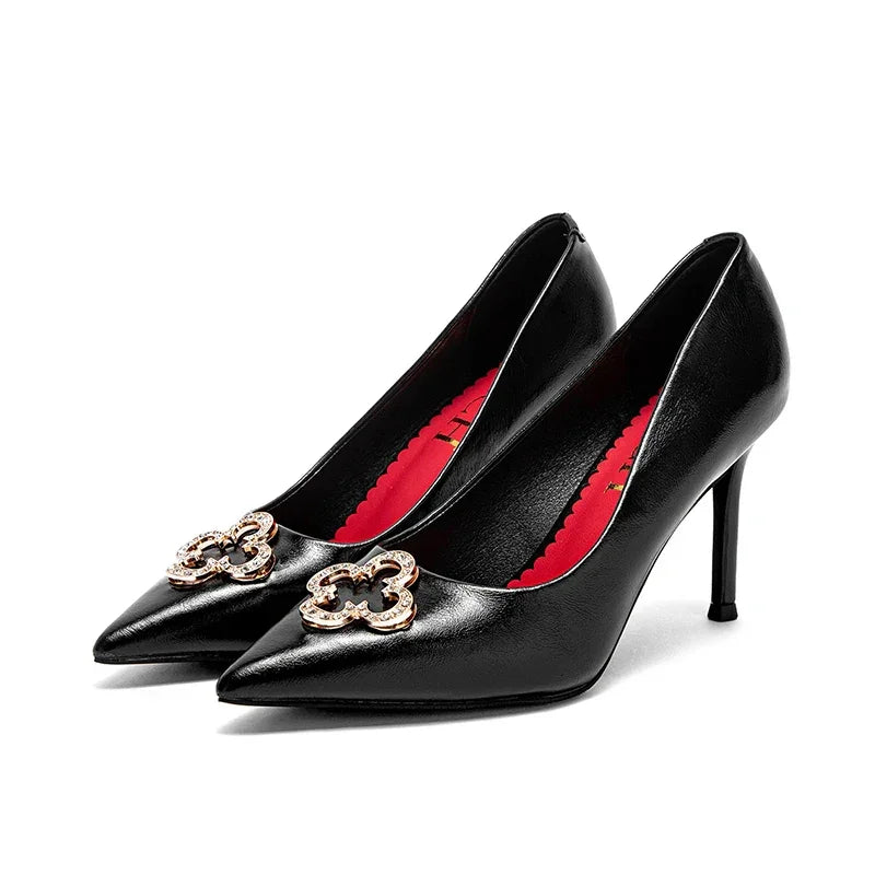 New High Quality Pointed Shoes Business Commuter Women's Shoes Women's High Heels Banquet Party Shoes - Evallys.com