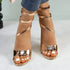 GLAZE Women's Strappy Gold Stilettos - Lace-Up Ankle Wrap Heels with Cushioned Insole for Parties & Formal Events - Evallys.com