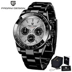 40mm New V2 PAGANI DESIGN Men's Quartz Watches Sapphire Retro Chronograph Stainless Steel Waterproof Watch Men Relogio Masculino - Evallys.com