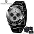 40mm New V2 PAGANI DESIGN Men's Quartz Watches Sapphire Retro Chronograph Stainless Steel Waterproof Watch Men Relogio Masculino - Evallys.com