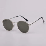 Fashion Sunglasses Men Women Eyeglasses Goggles Eyewear Shades Top Quality Round Metal Glass Lenses UV400 Sun Glasses - Evallys.com