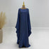 Eid Ramadan Batwing Butterfly Satin Abaya Dubai Luxury Muslim Kaftan Maxi Dress Women Kebaya Robe Caftan Marocain Femme Vestidos - Evallys.com