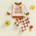 Adorable Infant Halloween Costume with Cute Pumpkin Print and Cozy Striped Leggings for Toddler Autumn Apparel - Evallys.com