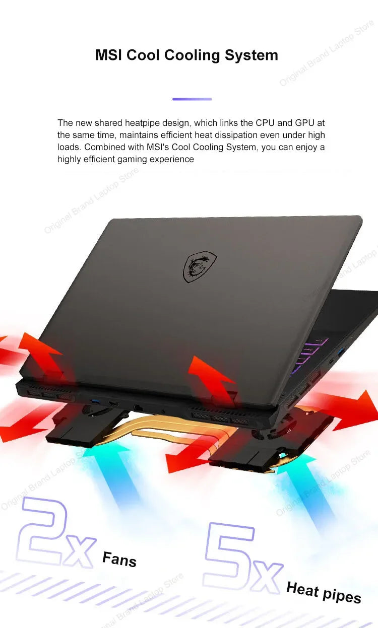 2024 MSI Sword 16 HX Laptop 16 Inch 2.5K QHD 240Hz IPS Screen Notebook i7-14700HX 16GB 1TB SSD RTX4070 Gaming Netbook Computer - Evallys.com